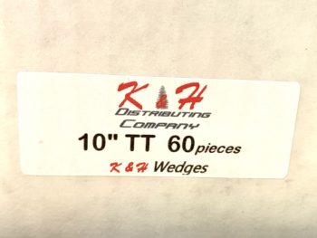 60xKHTTPFW10 10"[25cm] K&H Wedge Triple Taper [Box of x60 K&H Wedges]