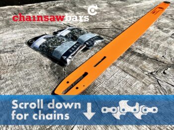 [S5-NS] HSSA64-50WR-KIT 64"[162cm] GB Lo Pro Milling Bar[Single Slot]+Chains Kit 3/8 Lo Pro .050 196 drive links